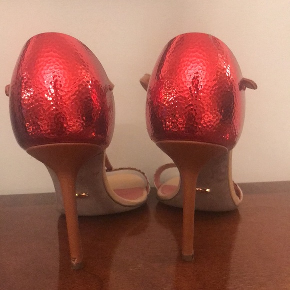 Sergio Rossi heels nude snake skin and   size 40.5 - Picture 3 of 10